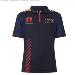 NWT-Oracle Red Bull Racing 2023 Sergio Perez Team Polo - Kids-size Medium